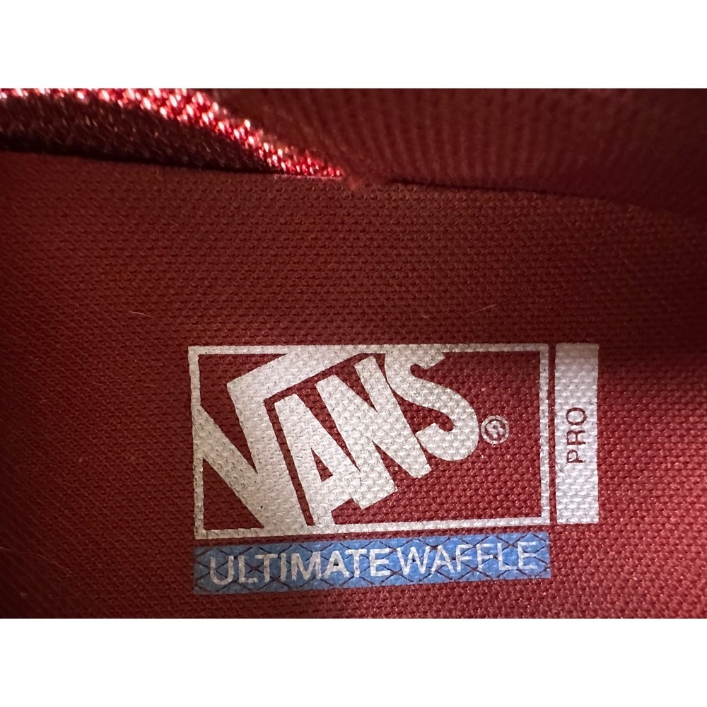 Vans AVE Pro Burgundy Suede Skate Shoes Mens Size 8 Skateboarding Sneakers - Picture 7 of 14